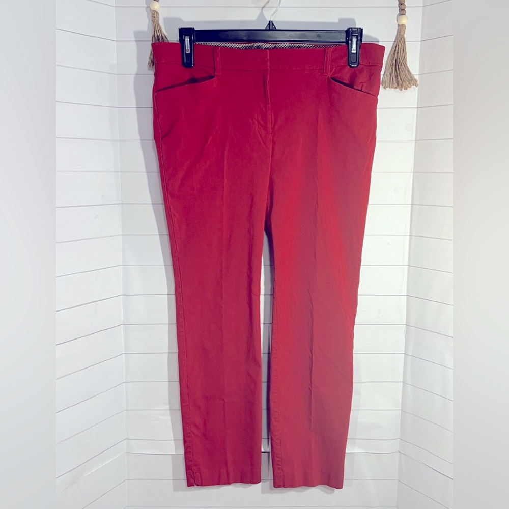 Rafaella Comfort Slacks, size 14, dark red